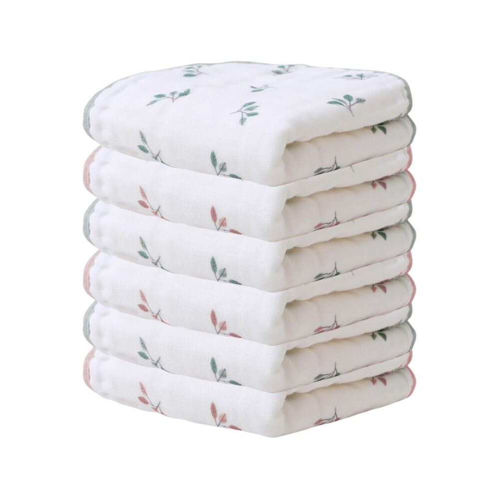 MUKIN Baby Washcloths and Burp Cloths