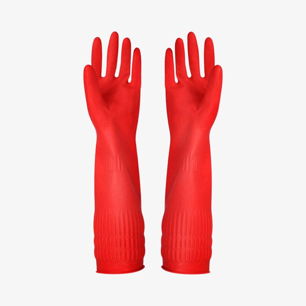 Rubber Kitchen Dishwashing Gloves